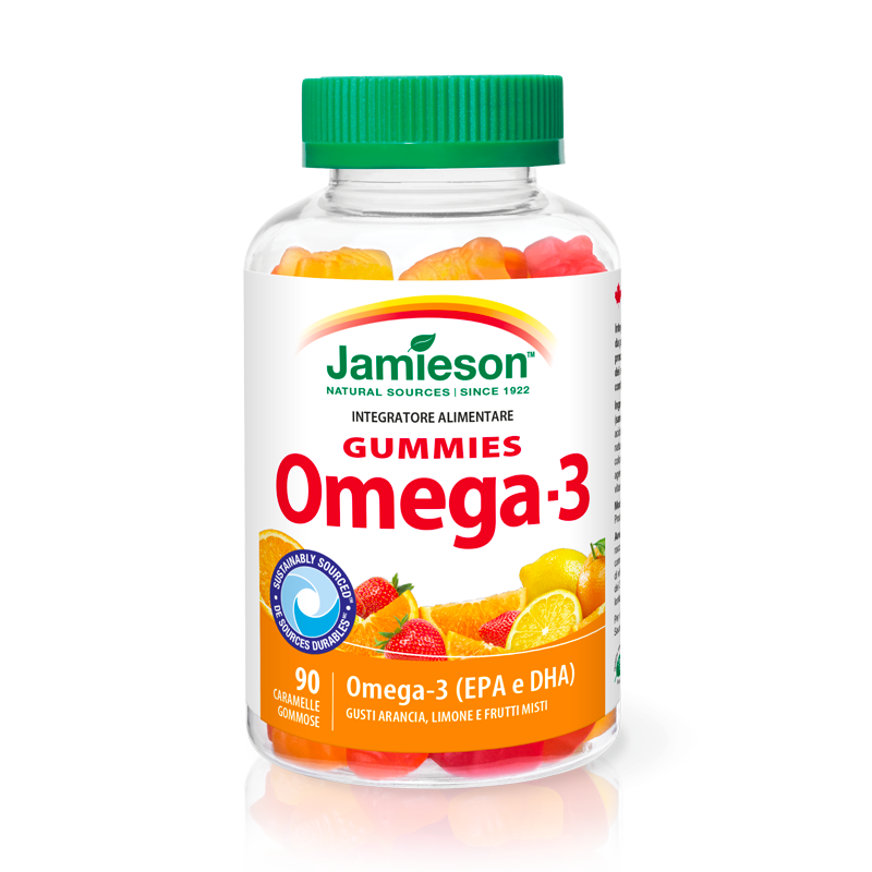 Omega-3 Gummies 90 caramelle gommose - Jamieson Italia