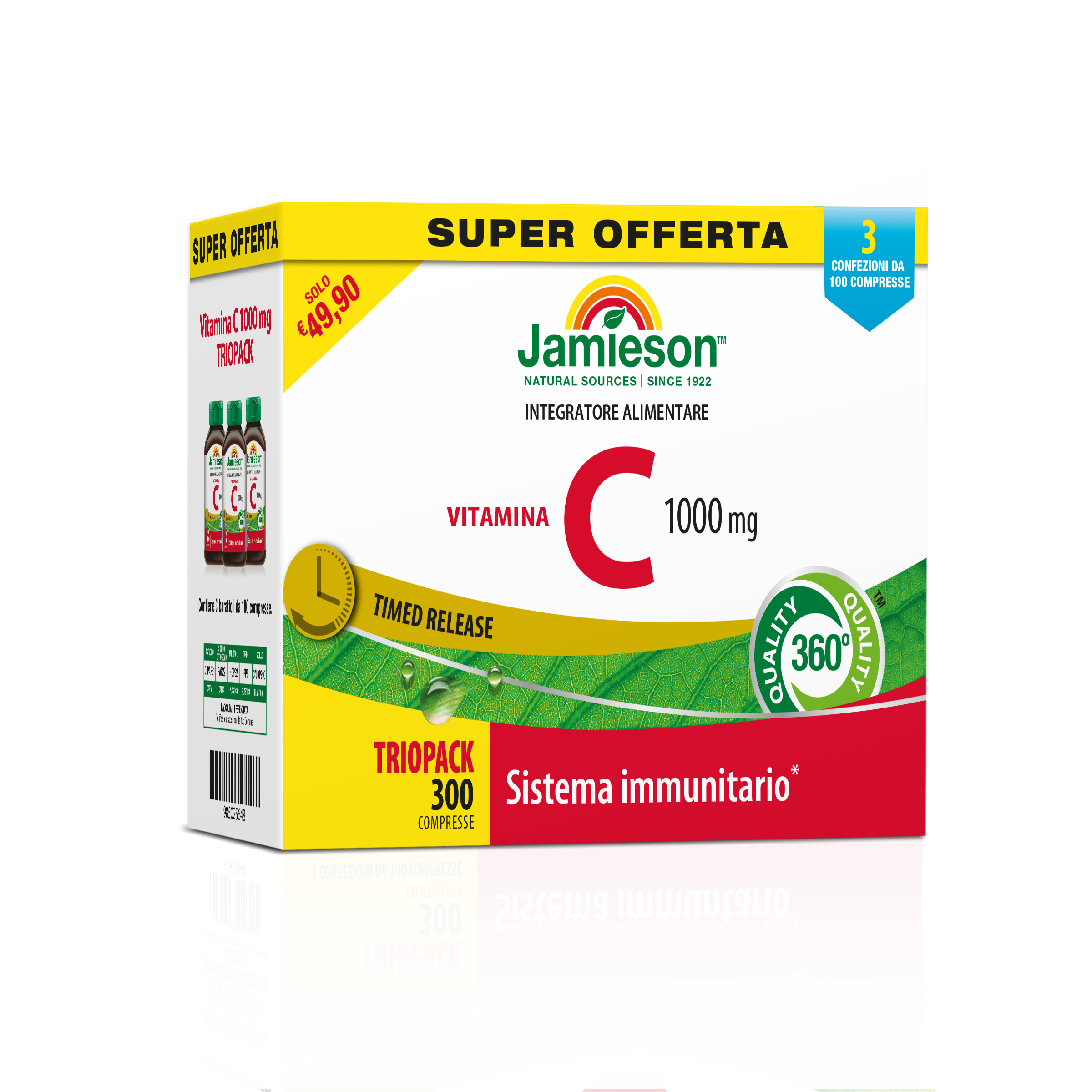TRIOPACK VITAMINA C 1000 TIMED RELEASE 300 cpr