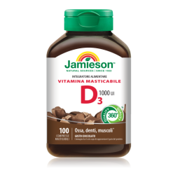 VITAMINA D3 1000 UI MASTICABILE CIOCCOLATO 100 cpr