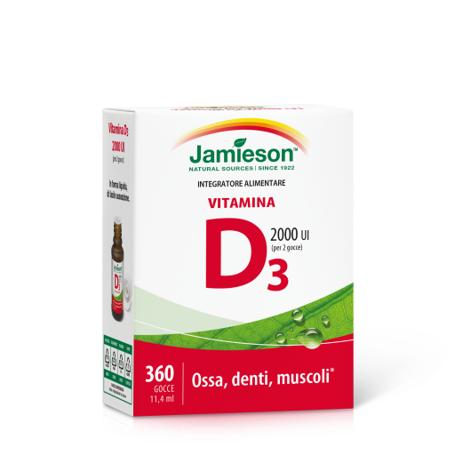 VITAMINA D3 2000 UI 360 GOCCE
